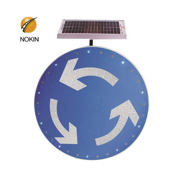 China Aluminum Alloy Solar Traffic Warning Sign / LED Flashing Road Sign 